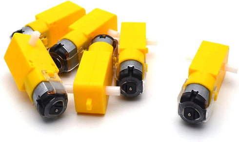 8pcs DC Geared Motor DC3V-12V for Four-Wheel Drive Toy Car/Aircraft Toys, Batch Number: Double Axis 1:48