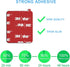 10 Pack 1.96 in x 1.57 in "(40*50mm) Very High Bond Sticky Adhesive Replacement,Double Sided Pads Gule for Dashboard Windshield Suction Cup Phone Holder Car DVR Home Suction Hooks GPS Navigation (Red)