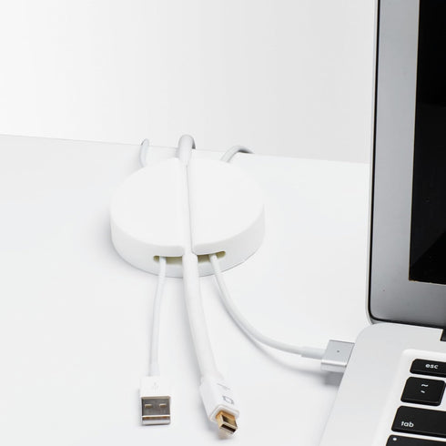 Poppin Jumbo Cable Clip for Cable Management, Cord Organizer, Weighted Holder for Desk, Holds Multiple Medium to Large