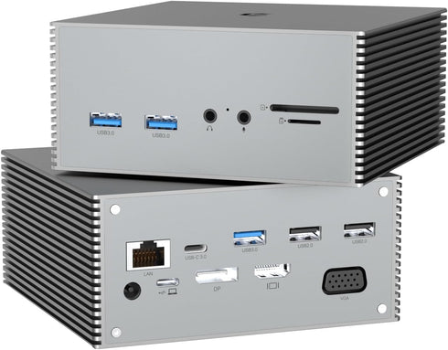 SUTOUG 16-in-1 USB-C Docking Station with Triple Display, 4K HDMI, USB Ports, Ethernet,