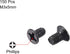 uxcell M3 x 5mm Phillips Screw Fastener - Black for Laptop PC TV Fan Switch (150pcs)