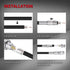 DAIERTEK 24pcs RG59 RG6 BNC Connectors, Male Solderless Compression Connector for CCTV Coax Cable