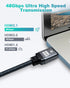 2.1 6.6ft (5 Pack), 48Gbps 8K 10K, 8K, 4K, 2K, 3D, 2.2, 4:4:4, Yauhody HDMI Cable High Speed HDMI Cord, Nylon Braided