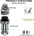 GX16 6 Pins Panel Metal Mount Circular Aviation Connector Adapter Male Female Plug Socket (5 Pcs)