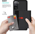 ZUSLAB Wallet Case for Samsung Galaxy S21 5G, Shockproof Anti Scratch Cover with Card Holder and Screen Protector
