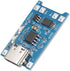 10pcs JacobsParts TP4056 - 5V 1A USB Type-C Lithium Battery Charging and Protection Board