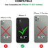 TENDLIN Black Compatible with iPhone 11 Case, Wood Grain with Carbon Fiber Texture Design Leather Hybrid