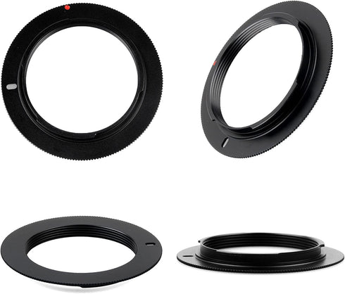 Whoasyst M42x1mm Screw Mount Change Ring Telescope Eyepiece Lens for EOSM EF-M Series Mirrorless Camera Accessory