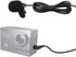 Mini lavalier Lapel Tie Clip-on 3.5mm Jack Condenser Collar Microphone compatible for Crosstour ct8500 Action Camera
