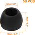 uxcell 50 Pcs Black Soft Silicone Earbud Tips, 10x8mm, 5mm Inner Hole, Compatible with Most In-Ear Headsets.