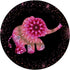 Cute Pink Purple Mandala Baby Elephant PopSockets Grip and Stand for Phones and Tablets - Cool Black Background