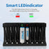 SPMST 5V 2A 8-Slot 1.5V AA/AAA Battery Charger: A Type-C Fast Charger with LED Indicators for Lithium AA/AAA Batteries