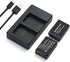 LP-E17 Battery Pack + Dual USB Charger for E RP, Rebel T7i, T6i, T6s, M6, M5, M3, SL3, SL2, 77D, 8000D