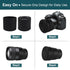 HUYEIOBGD 1855mm Universal Lens Cap, Flexible Camera Lens Cover for DSLR & Mirrorless Cameras, Front Element Protection