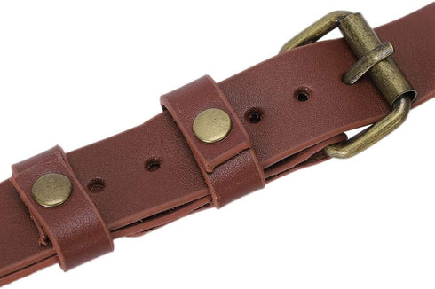 Fdit Lightweight Anti-Breakage Leather Double Shoulder Harness Strap for DSLR Cameras (23 * 17 * 6cm-2#)