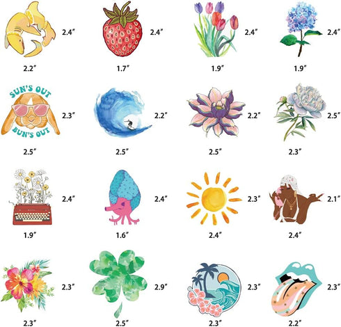 200 Pack Stickers for Water Bottles, Cute Vsco Vinyl Aesthetic Waterproof Stickers for Teens, Kids
