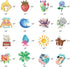 200 Pack Stickers for Water Bottles, Cute Vsco Vinyl Aesthetic Waterproof Stickers for Teens, Kids