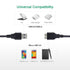QCEs USB 3.0 Cable, USB 3.0 A Male to Micro B Cable 3.3FT, Compatible with WD My Passport and External Hard Drives