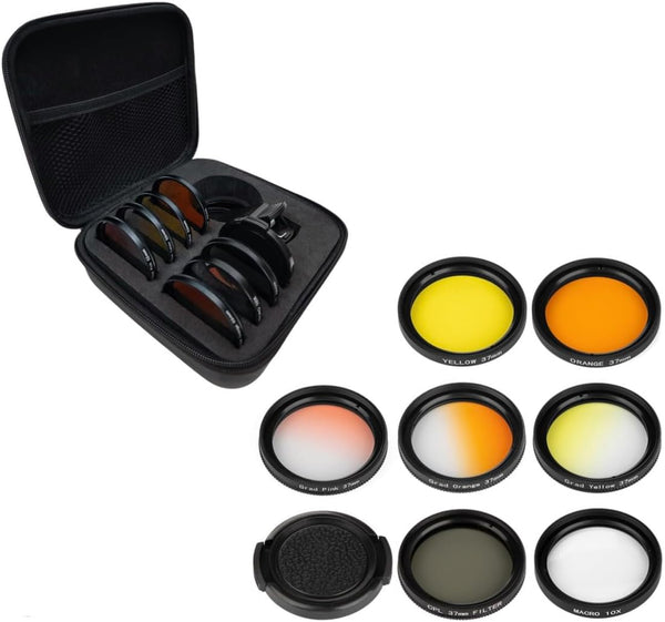 Reef Coral Lens Phone Kits for Phone 7 - 1 Dust Shield Case, 2 Lens Clips