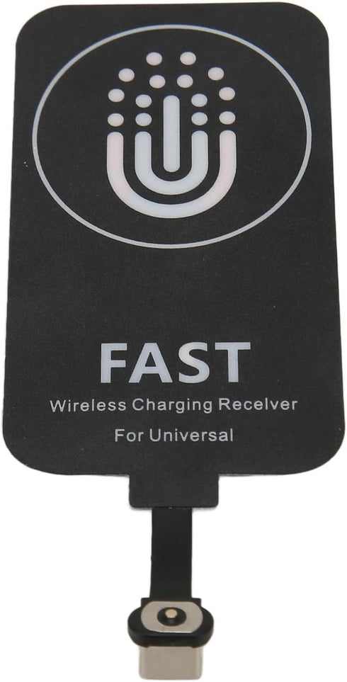 Charging Receiver, 10W Ultra Thin Type C Receiver Patch, Magnetic Back Patch for USB C Smartphone