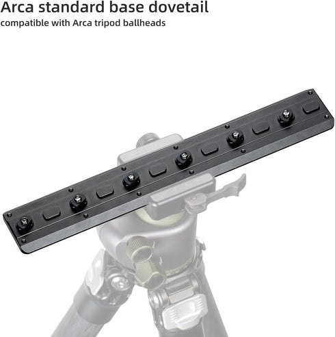 FANAUE Mlok Arca Rail Tripod Mount Adapter, Compatible with Arca-Swiss/RRS Dovetail Tripod Ballhead
