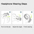 Wireless Headphones - Open Ear Headphones with Earhook - Bluetooth 5.2 Air Conduction Earbuds for Sports Running Workout