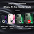 MCFANCE Silicone Magnetic Case for iPhone 13 Pro Max - Compatible with MagSafe, Shockproof Cover (Black)