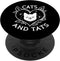 Funny Cats and Tats Tattoo Art Design PopSockets Swappable PopGrip