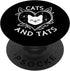 Funny Cats and Tats Tattoo Art Design PopSockets Swappable PopGrip