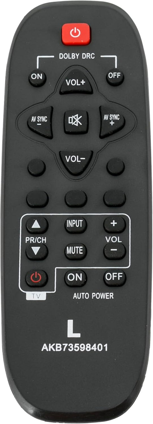 AKB73598401 Replacement Remote for LG Sound Bar NB2020A NB2022A NB2030A, Audio System