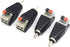Poyiccot Speaker Wire to RCA Adapter Converter, 4 Pack for CCTV Video Audio Spring Press Type
