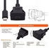 NFHK Waterproof Dustproof USB-C Type-C 10Gbps Extension Cable for Dashboard Panel, Flush Car Latch Mount