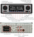 Single Din Car Radio, Classic FM Radio, Bluetooth Car Stereo with Hands-Free Calling and USB Playback