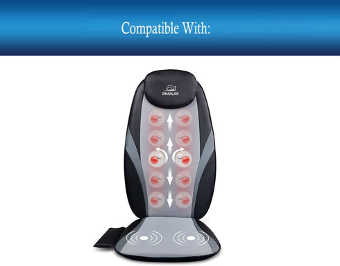 UpBright 12V AC/DC Adapter Compatible with Snai lax Gel Shiatsu Massage Heat Massager Chair Pad SL-256 SL-256G 3D Cooling & Heating Seat Cushion SL-26A8 SL26A8 12VDC 1.5A 2A Power Supply Cord Charger
