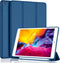 iPad 9.7 Case (2018/2017 Model, 6th/5th Generation), Smart Cover with Pencil Holder, Soft Silicone Back, Navy Blue