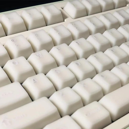 114 Keys White Jade Keycaps PBT Doubleshot Cherry Profile Keycap Set for 61/87/104/108 Mechanical Keyboard