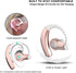 Wireless Headset with Mic,Unmatched Comfy Wireless Earbud w/ 8 Hrs, HiFi Sound Cell Phone Earpiece Hands Free Headphone Compatible with Android/iPhone/Smartphones/Laptop, Rose Gold