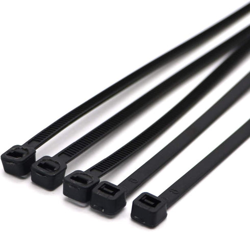 SYD 4 Inch Length, 18lb Small Size Self Locking Nylon Cable Zip Ties - 1000 Piece (Black)