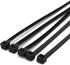 SYD 4 Inch Length, 18lb Small Size Self Locking Nylon Cable Zip Ties - 1000 Piece (Black)