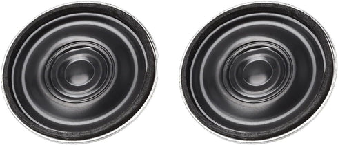 DMiotech 2 Pack 0.5W 8 Ohm 27mm Diameter DIY Magnetic Speaker Round Type (Black)