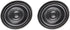 DMiotech 2 Pack 0.5W 8 Ohm 27mm Diameter DIY Magnetic Speaker Round Type (Black)