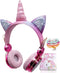 Unicorn Kids Headphones - Wireless Bluetooth Headset w/Mic, Adjustable Over-Ear Design for Smartphones, Tablets &