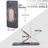 Phone Ring Holder Finger Kickstand Foldable Cellphone Stand 360° Degree Rotation Metal Ring Grip Holder for Magnetic Car Mount Compatible with iPhone Samsung All Smartphone and iPad