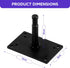 Studio Baby Pin Plate Wall Ceiling Mount, 3.9" Mini Lighting Wall Holder with 5/8" Stud for Photo Studio Light Stand