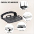 UineHiot 90-Degree 8.8lbs, Floating Shelf for Projector Wall Mount, Foldable, Loading Capacity Black