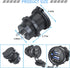 HZEL 2 12V/24V Car USB Outlet Wire Charger, Port Vehicle USB Charger Socket Mount with Wire, Automotive Interior Power