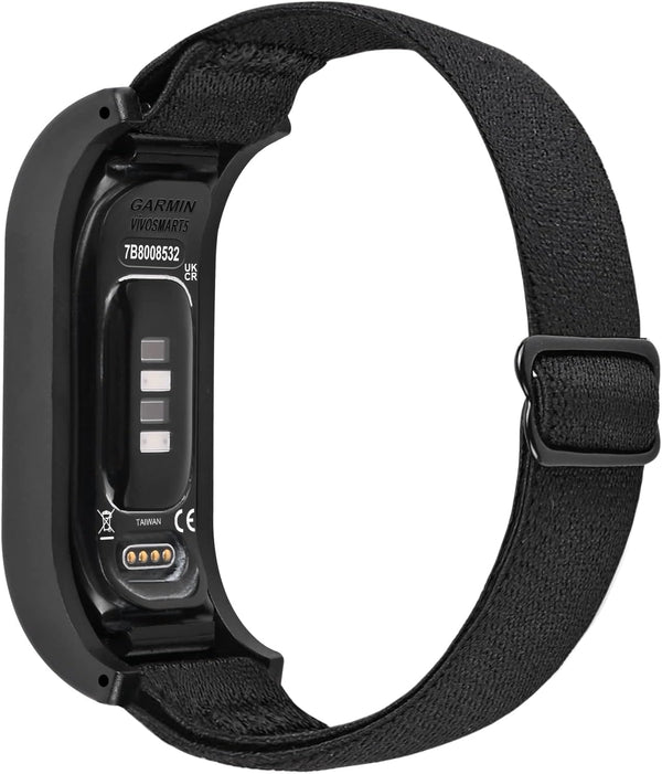 Elastic Nylon Replacement Bands with Case for Garmin Vivosmart 5 Tracker