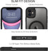 BENTOBEN iPhone 11 Case - Slim, Shockproof, Anti-Fingerprint, Translucent Matte, MagSafe Compatible, Black, 6.1’’