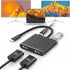 Fophmo USB C to Dual HDTV Adapter, 4K@60Hz HDTV Splitter Extend Display for