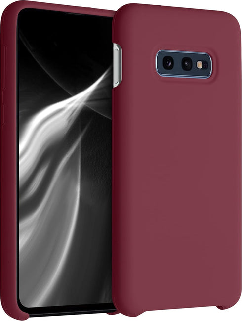 kwmobile Case Compatible with Samsung Galaxy S10e - TPU Silicone Phone Cover with Soft Finish, Rhubarb Red